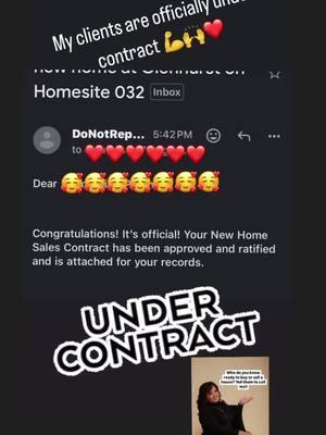 My clients are officially under contract! Who else is ready to become a homeowner? Give me a call and let’s start the process!   ** I don’t own the rights to this music *** #blessed #godstiming #charlotterealtor #realtorsoftiktok #motivation #buyingahouse #needarealtor #charlotterealestate #luxuryhomes #luxuryrealtor #luxuryrealestate #blackrealtor  #womeninrealestate 