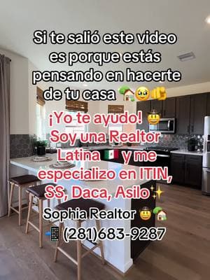 Contáctame para comenzar tu proceso de compra de casa 🏡✨🤠 📲(281)683-9287 #houstonrealtor #houstonrealestate #houstonrealtorlatina #realtorlatina #habloespañol #compracasahouston #compracasaenusa #sueñoamericano #itin #realtorenespañol #compracasa 