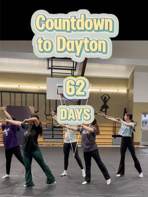 62 days. #Colorguard #winterguard #colorguardcoach #wgi2025 #guardgirls #guard #wgicolorguard #lmcgpc #flags #wgi 