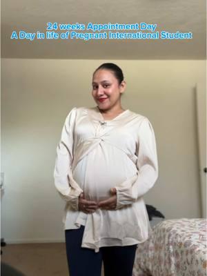 24 weeks : Day in life of Pregnant International Student In USA  #foryou #goviral #creatorsearchinsights #dayinlifevlog #pregnancy #pragitals 