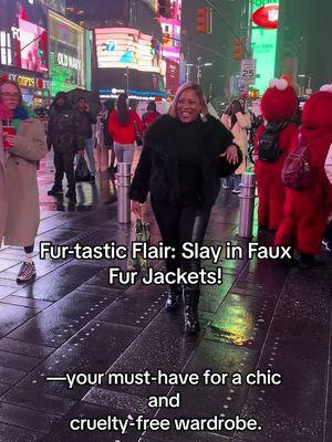 Divas this is your must-have for a chic and cruelty-free wardrobe. Discover how to transform any outfit from drab to fab with the cozy, glamorous vibes of faux fur.  #FauxFurFabulous #SassyStyle