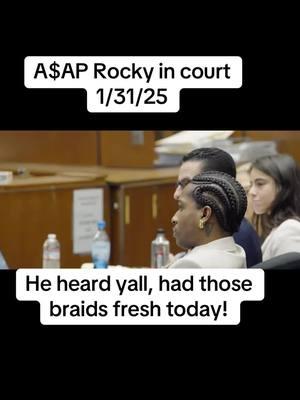 Fresh braids for the girls #asaprockytrial #joetacopina #asapillz #asaprockycase #asapbari #asap12vy #asaprocky 