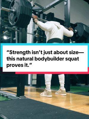 “Strength isn’t just about size—I’m proof of that. How much do you think I weigh? Comment below!” #customfittr #customfit #squat  #495lbssquat #180lbsnattyphenom #bodybuilder #ipepro #athlete #fyp #foryoupage #legsworkout #lowerbodyworkout #legs #natty #powerbuilder #strengthtraining @Philippe 