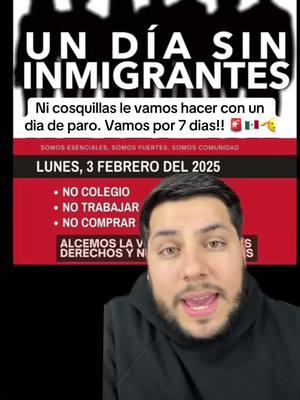 Vamos por una semana sin inmigrantes en Estados Unidos!!#greenscreen #parati #fyp #viral #hispanos #latinos #mexicantiktok #fypシ #mexico #imigrante #migrante #inmigrantes #migrantes_latinos #migranteslatinos🇺🇲🇺🇲 