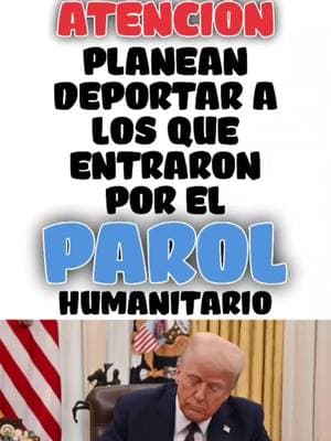 Atención, nueva medida planean eliminar el estatus legal de quienes entraron por parole humanitario #humanitarianparole #cubanos #venezolanos #nica #haitian #deportaciones #donaldtrump #parolehumanitario #cubanosenmiami #parole #abogadodeinmigracion #cuba #asilo #emigran2 