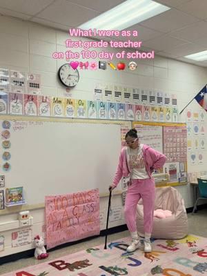 It was “Dress like you’re 100 years old!” 100 days of blooming with my kids 🥹🥹🌸🎀🩷✏️🧚🏼‍♀️🍓🌷💐🍭 #100daysofschool #teacher100daysofschooloutfitshirt #teacherootd #teacheroutfit #teacherfit #firstgradeteacher #teachersoftiktok #teachertok #godisgood #lifewithjesus #countingeveryblessing #jesusispeace #pinkrunner #runtok #runnertok #GymTok #gymgirly #pinkeverything #pinktok #lovethelifeyoulive #livethelifeyoulove #pinkteacher #blooming #100dayinspiration 