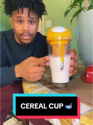 Cereal Cup 🥣 #CrunchCup #Tiktok #TikTokShop #tiktokmademebuyit #Viral #Fyp #ForYou #cereal #milk #breakfast #brunch #food #cup 