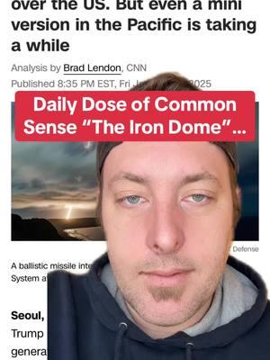 #greenscreen Daily Dose of Common Sense “The Iron Dome”. #fypシ #fyp #viralvideo #commonsense #irondome #huh #comeon #dailydose #makeitclear #daily #dose 