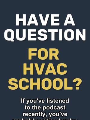 We know you're dying to ask Bryan a question.... now is your chance! Head on over to https://buff.ly/4cUvu2U to record a message you may just hear featured on a podcast episode! #HVAC #HVACR #HVACSchool #HVACTech #HVACTechnician #HVACTools #HVACUpgrades #HVACInstall #HVACEducation #HVACTips #AskUsAnything #AMA #AskHVACSchool #HVACSchoolQuestions #TechQuestions #TechQandA #HVACQandA