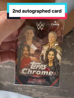 I am so lucky to get a second WWE Autographed card inside this WWE Chrome Topps box! #RoyalRumble #wweroyalrumble #WWE #wwesuperstore #wwecards #wwecollection #wrestling #therock #codyrhodes