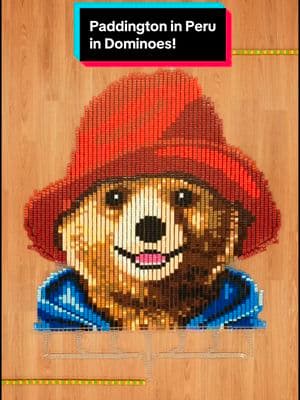 I toppled 21,000 dominoes to celebrate the release of #PaddingtonInPeru, coming exclusively to movie theaters February 14th! Featuring Paddington and images of his adventure in Peru, I hope this delightful domino screenlink gets you excited to see the movie 😊🐻 @Paddington In Peru @Sony Pictures #SonyPicsPartner