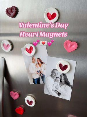 Here’s another option for a super cute Valentine’s Day magnet ❤️ #DIY #ValentinesDay #craft #heart #magent #diyprojects #heartmagnet #valentinesdiy #crafts #hearts #mom #baby #thumbprint #thumbprints #craftymoms #firsttimemom #MomsofTikTok #babytok #fyp #foryoupage #creatorsearchinsights #explore 