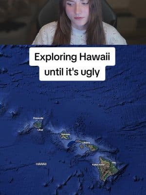 Exploring Hawaii until it's ugly ⛰️ #googleearth #travel #exploring #hawaii 