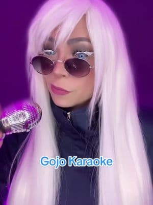 Gojo absolutely would sing this at karaoke! #gojo #femmegojo #jjk #femmegojocosplay #gojocosplay #genderbendcosplayer #jjkcosplay #gojosensei #gojosenseieyes #iliketodressup 