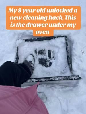 Follow for more off the wall ideas, I guess? 😬 #CleanTok #snow #518 #deepclean #fyp 