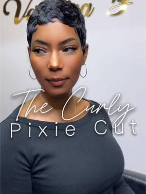 Service: The Curly Pixie Cut . . . . . #creatorsearchinsights #fingerwaves #pixie #pixiecut #shorthair #hair #hairtok #pixiecutblackgirl #fy #atlantahairstylist #beforeandafter #hairtransformation #hairstyle #nchairstylist #shortpixie 