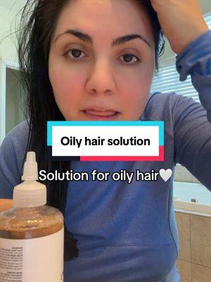 So pleased with the outcome of this affordable trick for my hair 🥰 #oilyhair #glycolicacid #hairsolutions 