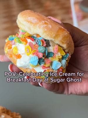 PSA: Ice cream before noon is totally acceptable today 🎉🍨Celebrate accordingly! Sugar Ghost (both locations) is serving up the sweet stuff all morning, so go ahead and treat yourself💕 #memphis #ilovememphis #Foodie #icecreamforbreakfast 