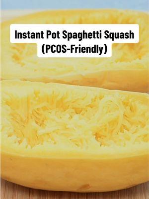 Do you need a quicker, easier way to prepare spaghetti squash!? I hope this tip can help save you time in the kitchen! #pcosrecipes #managingpcos #pcosfoodtips -- PCOS diet tips. PCOS food hacks. Food for PCOS. PCOS foods to eat.