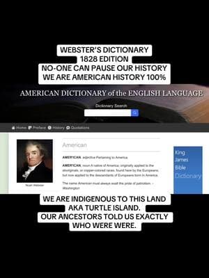 Webster’s dictionary 1828 edition. We are indigenous to this land aka Turtle Island. Happy Black History Month! No one can put a pause on our history.#fyp #trending #viralvideos #viral #tiktokviral #knowledge #truth #wisdom #wakeup #blackhistorymonth #black #americanblacks #indigenousblacks #indigenous 