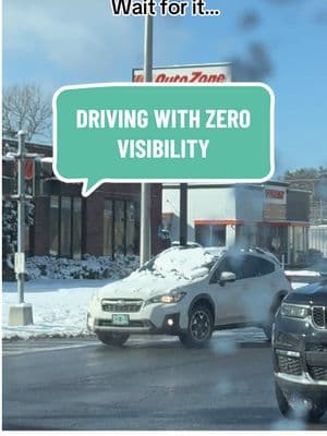 Driving with zero visibility. Typical 🤣 #snowstorm #upstateny #fyp 