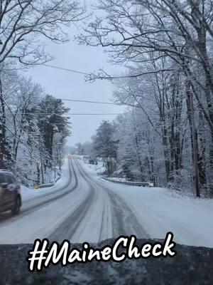 #MaineCheck who's enjoying this winter wonderland?!  #Maine is absolutely beautiful this morning.   #mainetok #mainegang #maineadventures 