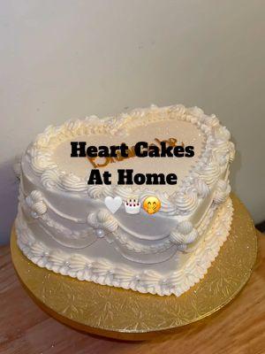 8” Double Layer Heart Cakes at Home!🤭🎂🤍 Let me know below your favorite out of the two!! I love heart cakes so much it’s sick!!😂💪🏽 #fyp #cakedecorator #caketok #homebaker #upstateny #cake #bowcakes #29thbirthday #strawberry #carrotcake #bridetobe #bridalcake #cakeinspo #cakeinspiration #vintageheartcake #heartcake 