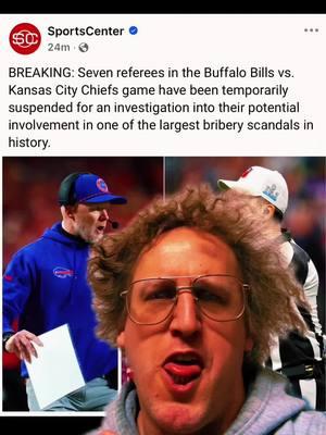 Is this the biggest scandal in professional sports history??  #refs #kansascitychiefs #afcchampionship #vegas #superbowl59 #buffalobills #nfl #nflnews #sportscenter #parody #satire #nflmemes #thisisajoke #badnapoleon 