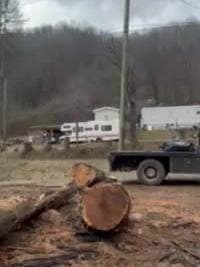 RIP Kit ….. this is for you 😇 #fypシ゚viral #darnellfarms #farmlife #trendingvideo #memorial #workhard #saw #darnellfarmsnorthcarolina #farmtok #💚💚💚 #oldschool #logger #RIP #log #sawmill #youwillbemissed 