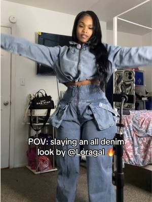 Soooo freaking cute 🔥🔥🔥 @Loragal #loragal #fyp #loragalreview #tryonhaul #grwm #denimjacket #denim #denimoutfit #alldenimfit #foryoupage #seasonalgems #tiktokshopjumpstartsale #womensfashion #curvytiktok #lovelanguage #boutiqueclothing 