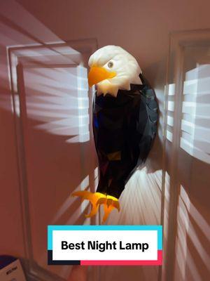 Coolest Night light for any room!! #nightlights #nightlamp #eaglenightlight #wirelesslamp 