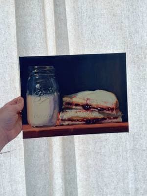 Name a better combo #art #painting #stilllife #stilllifepainting #oilpainting #sandwichpainting #foodpainting #comfortfood #noahverrier