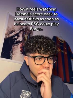 all of a sudden bro could score hatricks.. #fyp #fypシ #dembele #ousmanedembele #fcbarcelona #barca #psg #relatable #championsleague #ucl #viscabarca #footballtiktok #soccertiktok #barcelona #barcafanns #xyzbca #viral 