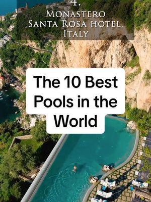 Here are the 10 best pools in the world. Let me know which is your favorite. #pools #poolsofinstagram #poolsidevibes #outdoorluxury #vacationgoals #luxuryhomedesign #backyardgoals