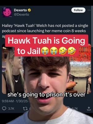 Hawk Tuah is Over #HawkTuah #HalieyWelch #TalkTuah #Prime #Crypto #Lunchly #Cryptocurrency #TradeshipUniversity #XRP #Bitcoin #Memecoin 