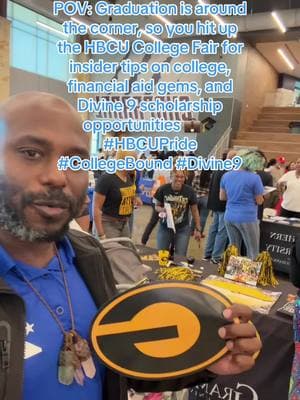 POV: Graduation is around the corner, so you hit up the HBCU College Fair for insider tips on college, financial aid gems, and Divine 9 scholarship opportunities 💼🎓 #HBCUPride #CollegeBound #Divine9”