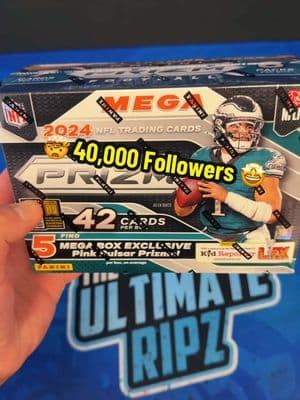 Free Football Mega’s Coming Tongiht!! 40,000 Followers Giveaway Tonight!!!! 🤯 🤩 We Appreciate everyone, drop a like 👍 👍 #nfl #paniniamerica #sportscards #sportcardsforsale #sportcardscollector #cardpulls #tiktokisback #tiktokban #livebreaks 