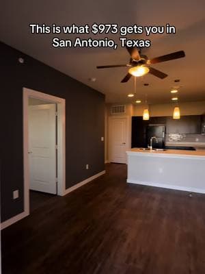 Brand new apartment near the La Cantera area of San Antonio tx  ‼️8 weeks free + $1150 base =  $973 self prorate price for a brand new spot :)  Link in bio to secure  #fyp #texas #sanantonio #sanantonioapartments #affordableapartments 