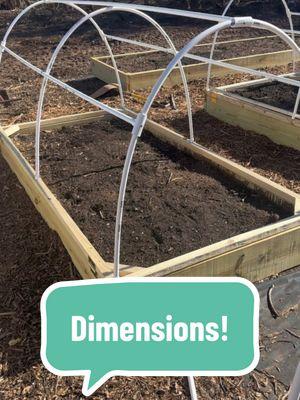 We’ve been getting a lot of questions about the dimensions of our wooden raised beds and DIY PVC dome hoophouses—so here’s the breakdown! ✅ Our raised beds are 4x8 feet with 3 feet of space between them for easy access. ✅ We use 8-foot PVC pipes arched over the beds to create our DIY PVC dome hoophouses. These hoophouses help extend our growing season by protecting plants from frost in the fall and early spring. Plus, in the warmer months, we swap out the plastic for insect netting to keep pests away! 🛑🐛 #RaisedBedGardening #GrowYourOwn #GardenDIY #DIYGarden #PVCHoophouse #SeasonExtension #SelfSufficient #GardeningHacks #BackyardDIY #WinterGardening #GardeningTips #GrowYourOwnFood #FoodSecurity #RegenerativeGardening #HomesteadLiving  #gardendiy 