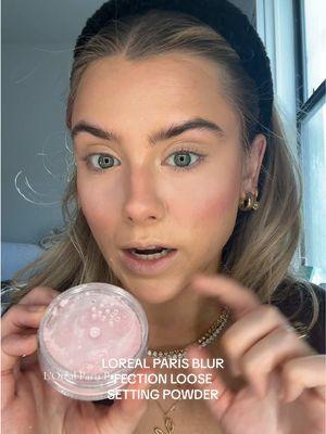 this powder blew my expectations!! it’s a loose setting powder in a stunning pink color that blurs the undereye leaving a poreless doll like finish and a bonus @loréal paris usa this powder is talc free 👀💓  #LOrealParisPartner #commissionpaid #lorealparis #lorealpariscosmetics #settingpowder #settingpowdermakeup #settingpowders #viralmakeup #tiktokshopcreatorpicks #tiktokshoploveatfirstfind #makeup #pinksettingpowder #pinkundereyepowder #pinkpowder #makeuphack #newmakeuprelease #newmakeupproduct #blurfection #blurfectionpowder L’Oréal Paris infallible blur fection loose setting powder