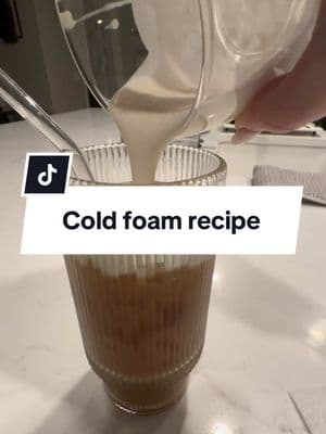 Stop paying extra for cold foam and make it yourself!! Use the 3-1-1 method! 🥄 #coldfoam #coldfoamathome #coldfoamrecipe #saltedcaramelcoldfoam #311 #recipes #fypシ 