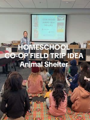 Homeschool Co-op Field Trip Idea: Visting a local animal shelter! 🐶🐱🐾 Thanks to the mama that set this one up! Such a great learning experience for the kids and parents. Seeing behind the scenes how much time, care and commitment that it takes to care for animals!  Thank you @ivhsspca for a behind the scenes experience and sharing practical ways we can be involved! Check out their page and website to see how you can help these animals 💕 If you’re looking to add a furry friend, check out your local shelters. There’s so many dogs & cats looking for a warm home 🥲🫶🏼 #homeschoolfieldtrip #homeschoolfun #homeschoolideas #homeschoolinspiration #homeschoolcoop #homeschoolmom #homeschoolingmoms #homeschoolparents #homeschoolingideas #homeschool 