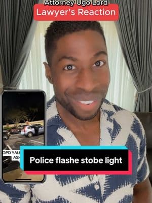 Can #Police legally use a strobing flashlight to stop bystanders from recording traffic stops? Attorney #UgoLord reacts! #cop #lawyer #TikTokPartner #longervideos 