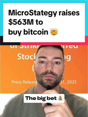 MicroStrategy raises $563M to buy more bitcoin.  This is the biggest bet I’ve seen on an asset. If saylor pulls it off, it’ll go down as the greatest bet ever. Comment “444” if you want a discount to the 444 capital club discord 👍 #bitcoin #microstrategy #michaelsaylor #mstr #stocks #stockmarket #stockmarketnews 