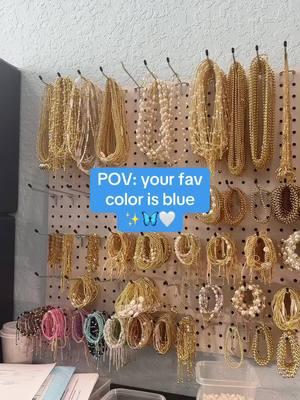 BLUE >> #summerjewelry #goldjewelry #earringstack #braceletstacks #affordablejewelry #earringstackideas 