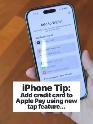 Cool iPhone Tip that I just learned!  Did you know about this? #iphone #iphonetips #iphonetipsandtricks #applepay 