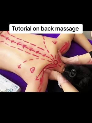 Tutorial on back massage. #massage #massagetherapy #massagetutorial #backmassage #backworkout #bodymassage #bodywork #massagetime #relaxationmassage #wellness #relaxation #fyp 