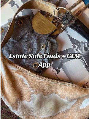 Two unique bags I found at an estate sale this weekend. And how you can find similar ones like it on the GEM app @Gem  #cowhide##cowhidebag##cowhidepurse##estatesalefinds##estatesale##estatesalequeen