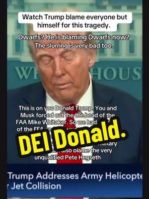 DEI Donald #dei #fafo #what #💙 #ThisIsAmerica #daily #🇺🇸 #tRump #cult #maga #obama #democrats #Biden #Harris #I #presidentHarris #2024 #2025 #crash #plane #tragedy #loss 