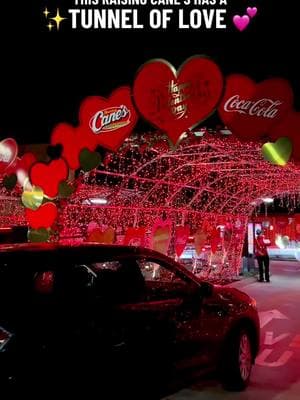 ✨💕 A LOVE-THEMED RAISING CANE’S?!  THE COUNTRY’S MOST ROMANTIC RAISING CANE’S IS JUST 20 MINUTES FROM FORT WORTH 💖✨ #FortWorthLoveList // Forget flowers—this Valentine’s pop-up comes with Cane’s Sauce! Raising Cane’s just turned their Grand Prairie location into a Tunnel of Love and it’s giving full Valentine’s Day vibes. We’re talking twinkling lights in the drive-thru, cute decor, and of course, The Box Combo with an ice-cold Coca-Cola— a perfect pairing. If you’re a Caniac like we are, grab your Valentine, your besties, or just treat yourself to some extra Cane’s Sauce.  📍 Location // Raising Cane’s “Love Thru” — 3158 S HWY 161, Grand Prairie, TX Who’s pulling up for a Cane’s Valentine? 💕✨  #CaniacAmbassador #CocaCola @Raising Cane's @Coca-Cola  Add it to the love list 💕✨ #fortworth #dfw #fortworthtx #dallastexas #grandprairie #grandprairietx 